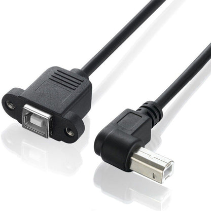 USB 2.0 Type-B Male to Female Printer / Scanner Extension Cable for HP, Dell, Epson, Length: 50cm(Black) by buy2fix