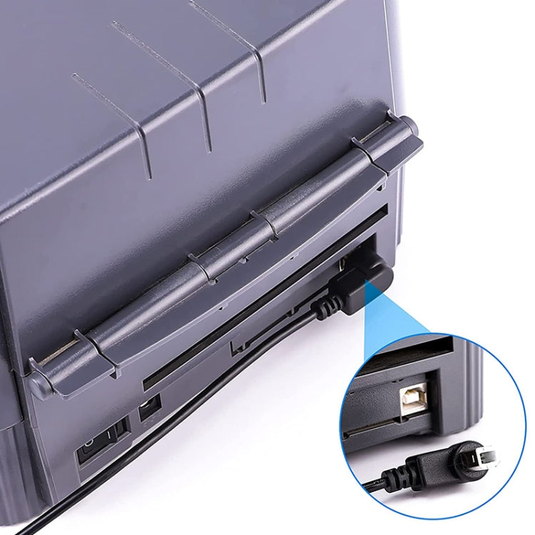 USB 2.0 Type-B Male to Female Printer / Scanner Extension Cable for HP, Dell, Epson, Length: 50cm(Black) by buy2fix