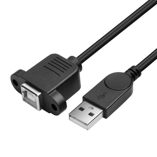 USB 2.0 Male to USB 2.0 Type-B Female Printer / Scanner Adapter Cable for HP, Dell, Epson, Length: 50cm(Black) by buy2fix
