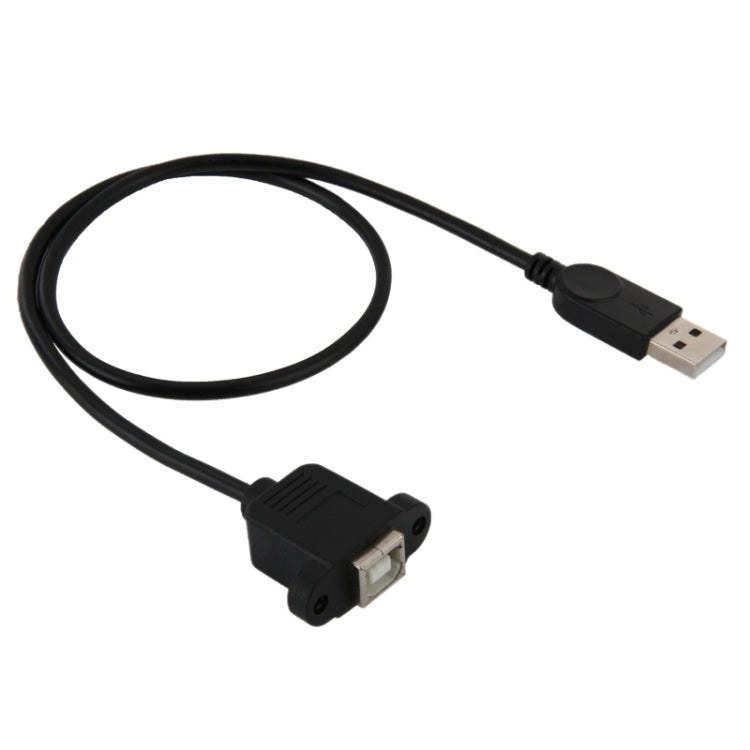 USB 2.0 Male to USB 2.0 Type-B Female Printer / Scanner Adapter Cable for HP, Dell, Epson, Length: 50cm(Black) by buy2fix