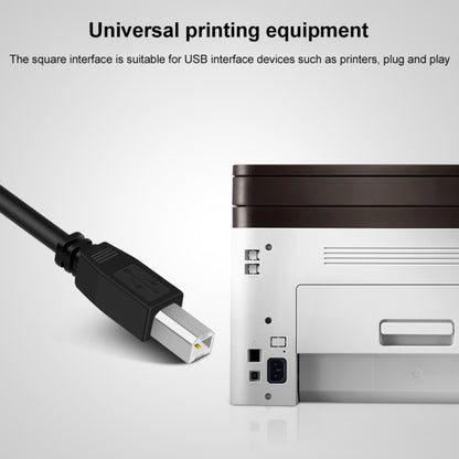 USB 2.0 Type-B Male to USB 2.0 Female Printer / Scanner Adapter Cable for HP, Dell, Epson, Length: 50cm(Black) by buy2fix