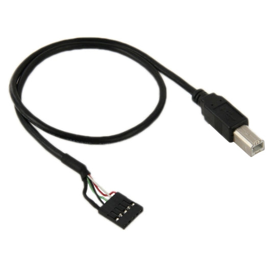 5 Pin Motherboard Female Header to USB 2.0 B Male Adapter Cable, Length: 50cm by buy2fix