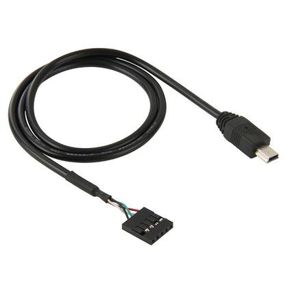 5 Pin Motherboard Female Header to Mini USB Male Adapter Cable, Length: 50cm by buy2fix
