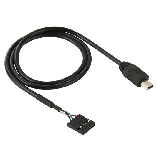 5 Pin Motherboard Female Header to Mini USB Male Adapter Cable, Length: 50cm by buy2fix