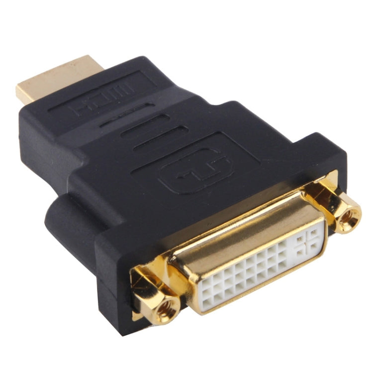 Gold Plated HDMI 19 Pin Male to DVI Female Adapter(Black) by buy2fix