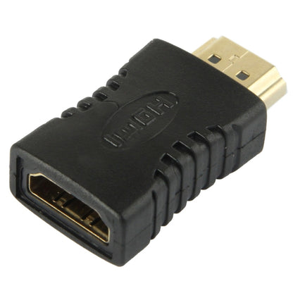 Gold Plated HDMI 19 Pin Male to Female Adapter(Black) by buy2fix