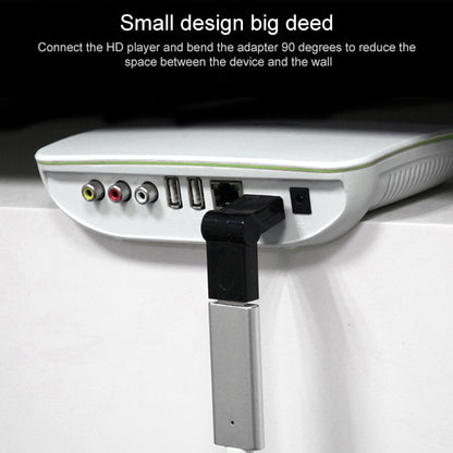 HDMI 19 Pin Male to HDMI 19Pin Female SWIVEL (180 Degree) Adaptor (Gold Plated)(Black) by buy2fix