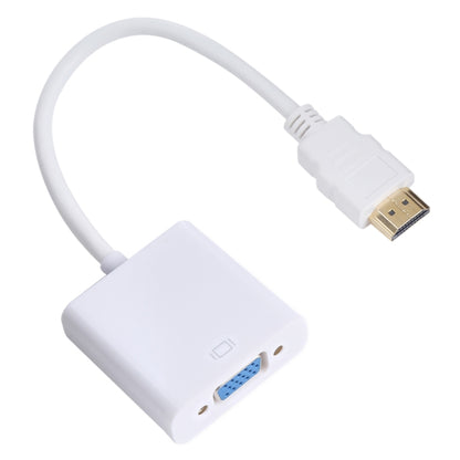 20cm HDMI 19 Pin Male to VGA Female Cable Adapter(White) - Cable by buy2fix | Online Shopping UK | buy2fix