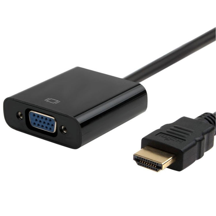 20cm HDMI 19 Pin Male to VGA Female Cable Adapter(Black) by buy2fix
