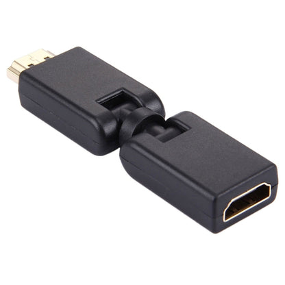 HDMI 19 Pin Male to Female 360 Degree SWIVEL Adaptor (Gold Plated)(Black) by buy2fix