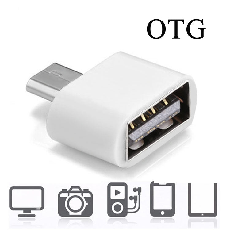 Micro USB 2.0 to USB 2.0 Adapter with OTG Function, For Samsung / Huawei / Xiaomi / Meizu / LG / HTC and Other Smartphones(White) by buy2fix