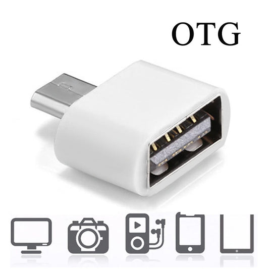 Micro USB 2.0 to USB 2.0 Adapter with OTG Function, For Samsung / Huawei / Xiaomi / Meizu / LG / HTC and Other Smartphones(White) by buy2fix
