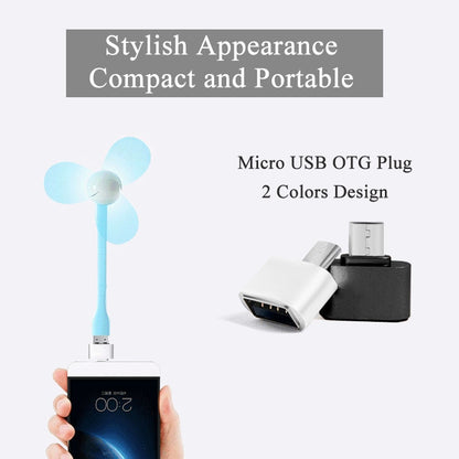 Micro USB 2.0 to USB 2.0 Adapter with OTG Function, For Samsung / Huawei / Xiaomi / Meizu / LG / HTC and Other Smartphones(White) by buy2fix