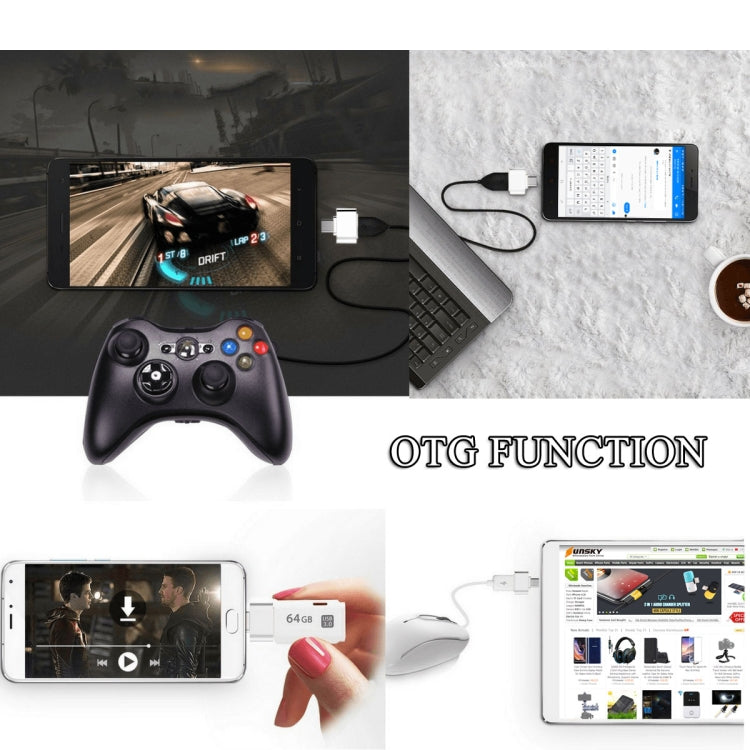 Micro USB 2.0 to USB 2.0 Adapter with OTG Function, For Samsung / Huawei / Xiaomi / Meizu / LG / HTC and Other Smartphones(White) by buy2fix