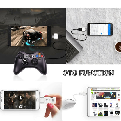 Micro USB 2.0 to USB 2.0 Adapter with OTG Function, For Samsung / Huawei / Xiaomi / Meizu / LG / HTC and Other Smartphones(White) by buy2fix