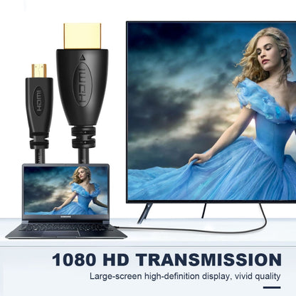 1m Gold Plated 3D 1080P Micro HDMI Male to HDMI Male cable for Mobile Phone, Cameras, GoPro - Cable by buy2fix | Online Shopping UK | buy2fix