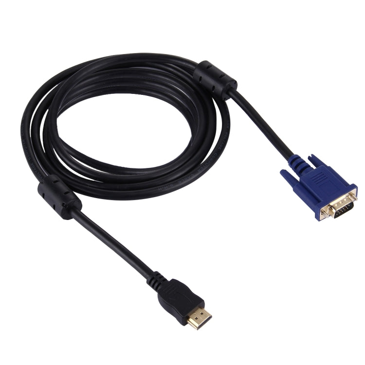 HDMI Male to VGA Male 15PIN Video Cable(Black) by buy2fix