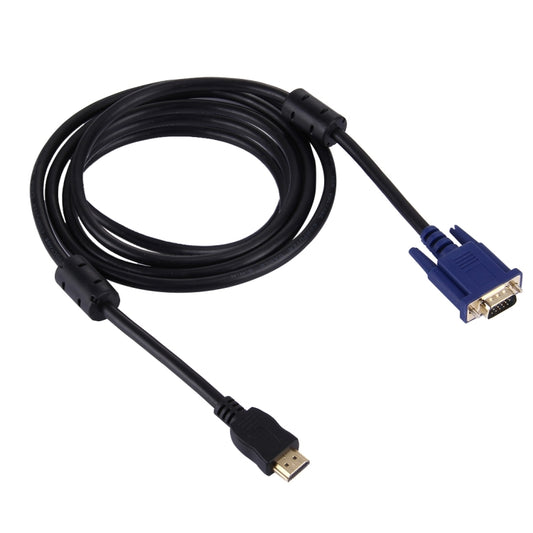 HDMI Male to VGA Male 15PIN Video Cable(Black) by buy2fix