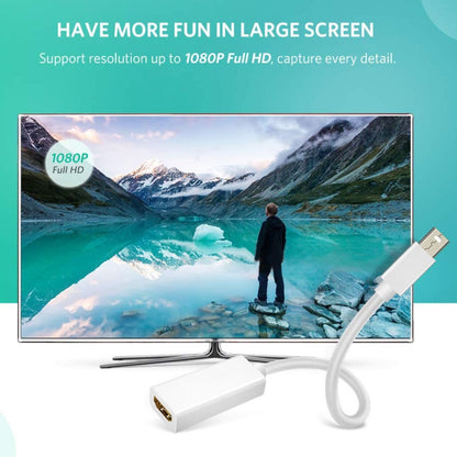 Full HD 1080P Mini DisplayPort Male to HDMI Female Port Cable Adapter, Length: 20cm -  by buy2fix | Online Shopping UK | buy2fix