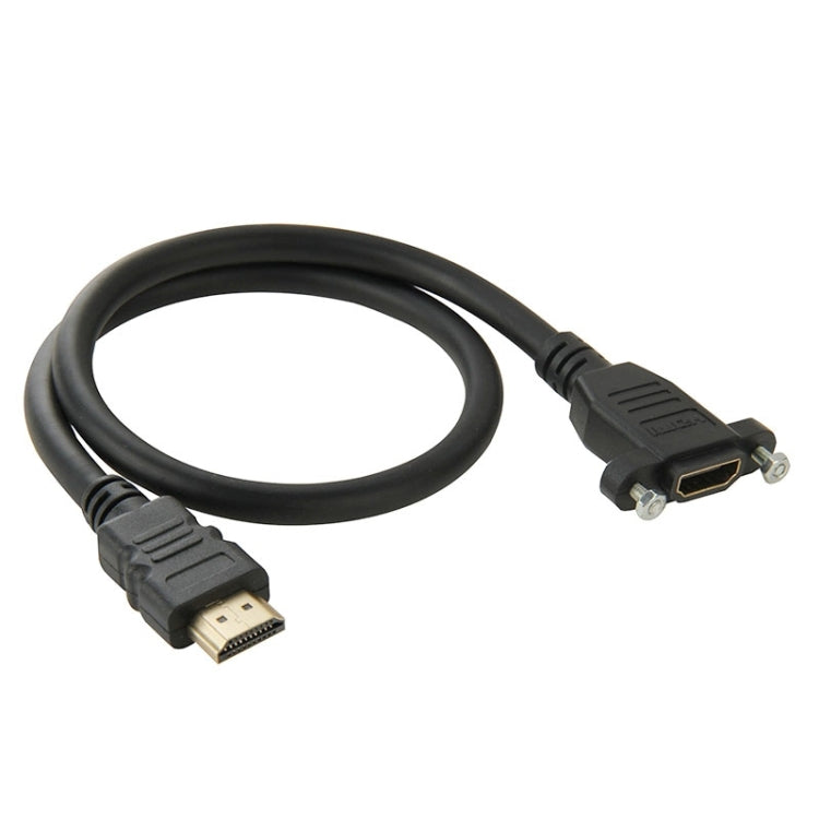 50cm High Speed HDMI 19 Pin Male to HDMI 19 Pin Female Connector Adapter Cable(Black) by buy2fix
