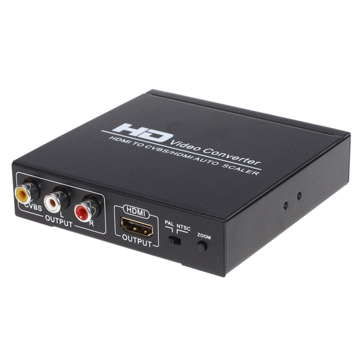 NK-10II HDMI to HDMI/CVBS /AV Scaler Box Video Converter(Black) - Converter by buy2fix | Online Shopping UK | buy2fix
