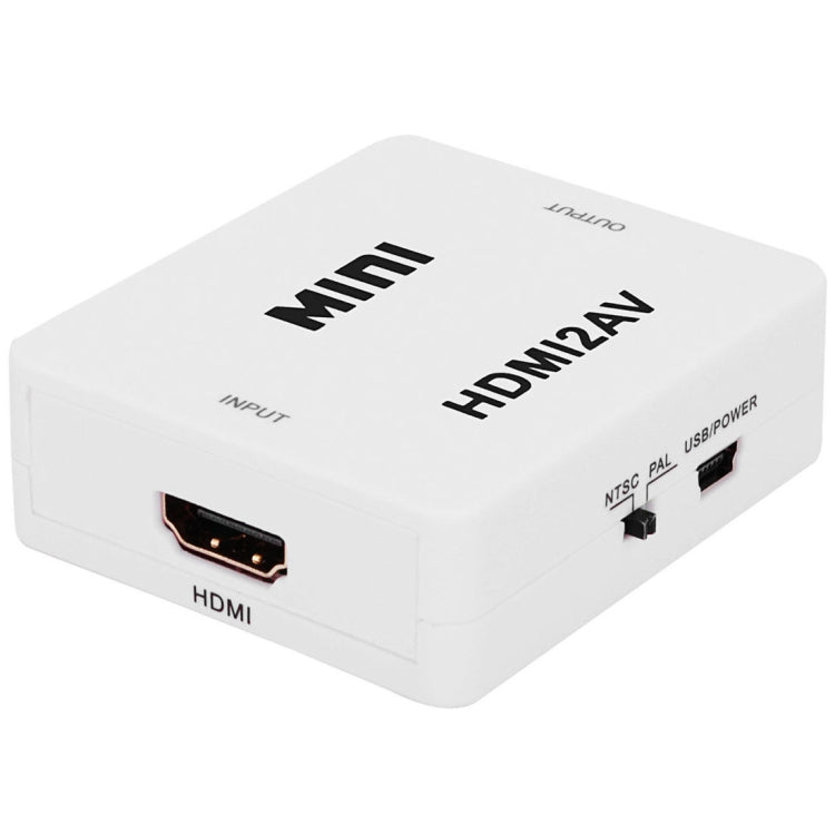 VK-126 MINI HDMI to CVBS/L+R Audio Converter Adapter (Scaler)(White) by buy2fix