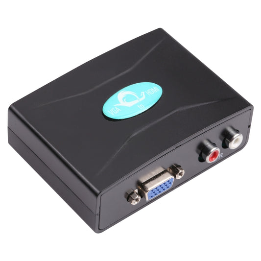 VGA to HDMI Converter with Audio (FY1316)(Black) - VGA Converter by buy2fix | Online Shopping UK | buy2fix
