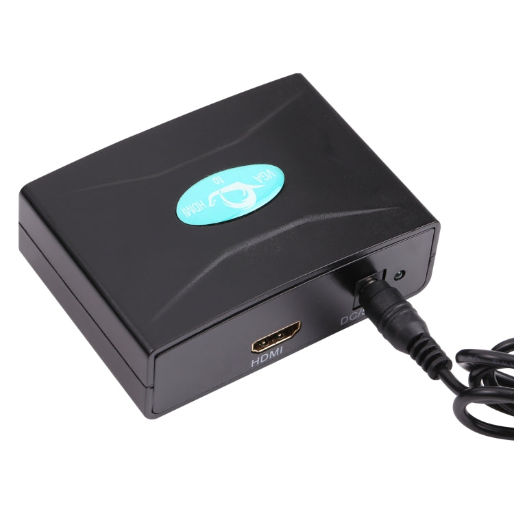 VGA to HDMI Converter with Audio (FY1316)(Black) - VGA Converter by buy2fix | Online Shopping UK | buy2fix