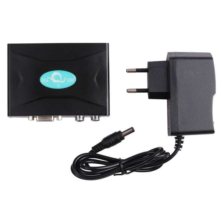 VGA to HDMI Converter with Audio (FY1316)(Black) - VGA Converter by buy2fix | Online Shopping UK | buy2fix
