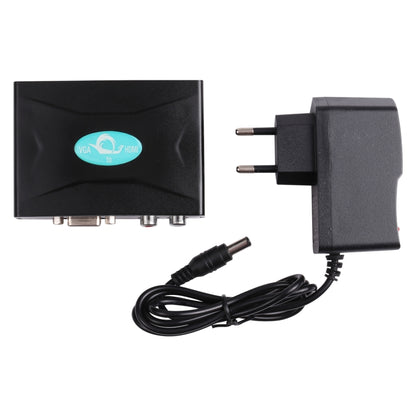 VGA to HDMI Converter with Audio (FY1316)(Black) - VGA Converter by buy2fix | Online Shopping UK | buy2fix