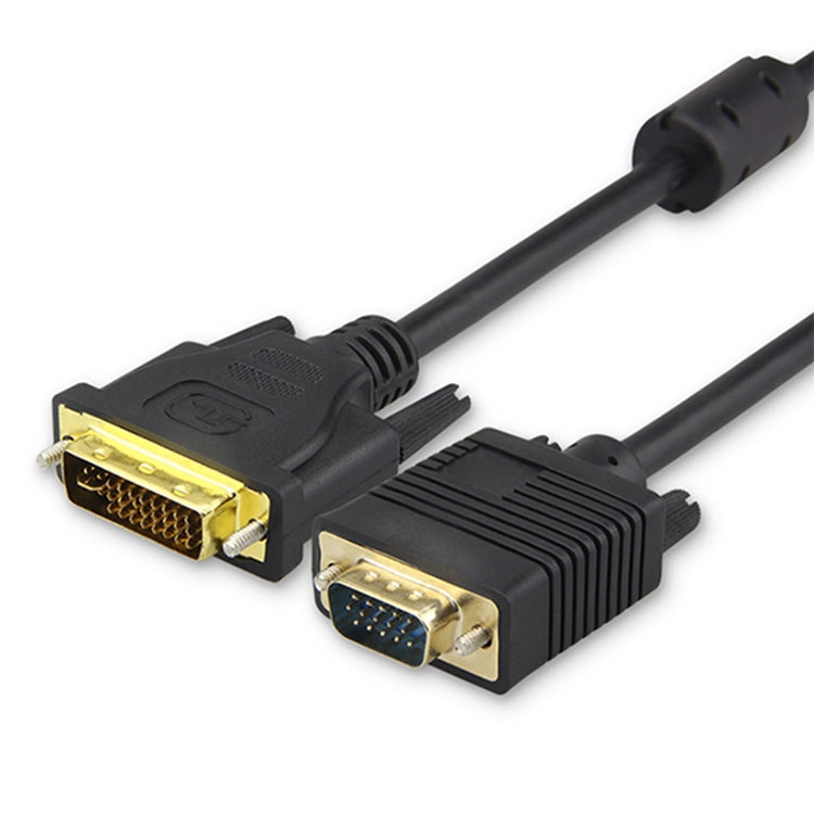 VGA 15Pin Male to DVI 24+5 Pin Male Cable 1.5M(Black) by buy2fix