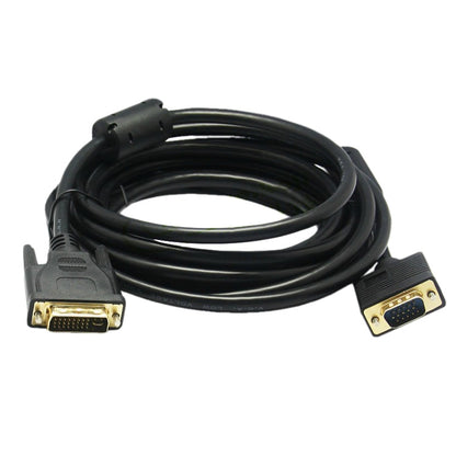 VGA 15Pin Male to DVI 24+5 Pin Male Cable 1.5M(Black) by buy2fix