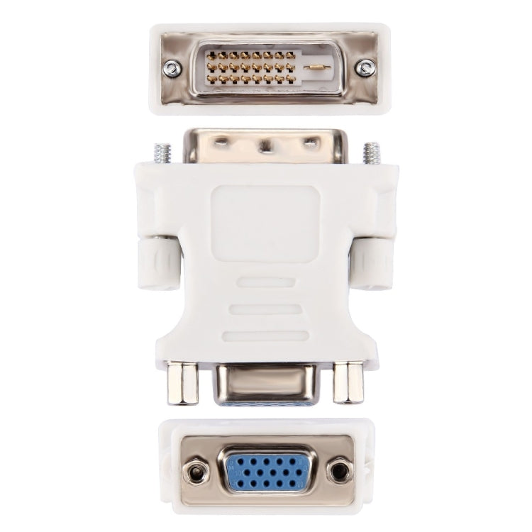 DVI 24+1 Pin Male to VGA 15Pin Female Adapter(White) by buy2fix