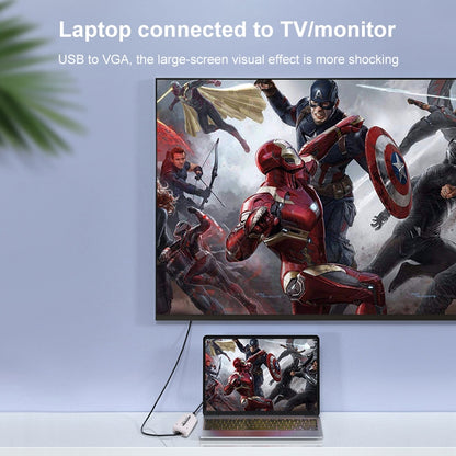 USB To VGA Multi-Monitor / Multi-Display Adapter, USB 2.0 External Graphics Card by buy2fix