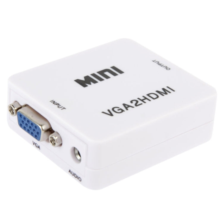 1080P Mini VGA to HDMI Audio Video Converter for HDTV, PC, Laptop and DVD by buy2fix