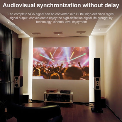 Full HD 1080P VGA to HDMI Adapter, 1.3 Version HDMI Standard(Black) by buy2fix