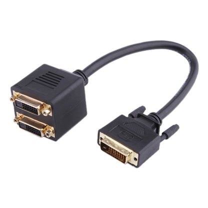 24+1 DVI Male to 2 DVI Female Cable Adapter, Length: 30cm by buy2fix