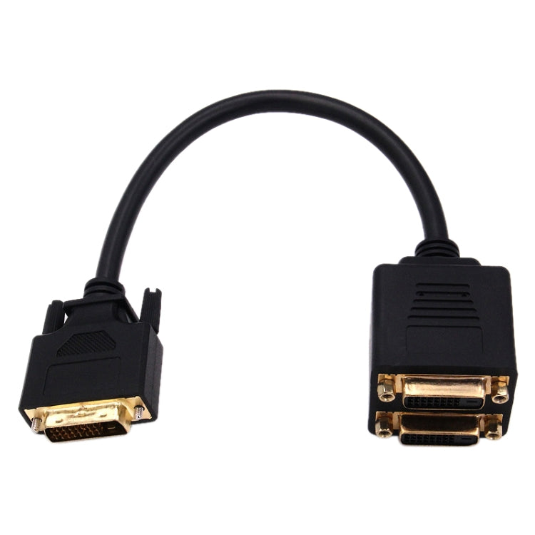 24+1 DVI Male to 2 DVI Female Cable Adapter, Length: 30cm by buy2fix