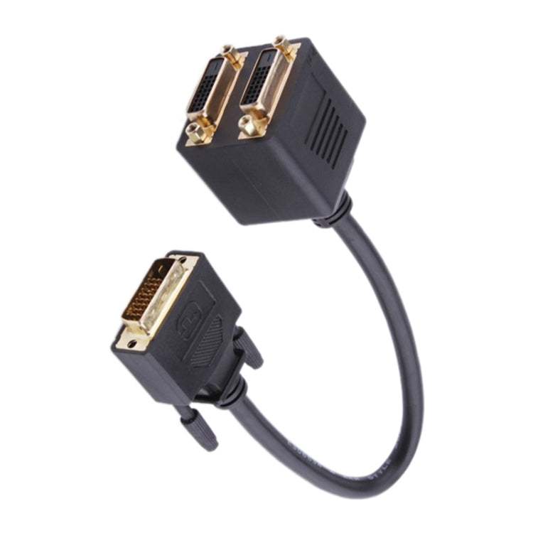 24+1 DVI Male to 2 DVI Female Cable Adapter, Length: 30cm by buy2fix