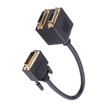 24+1 DVI Male to 2 DVI Female Cable Adapter, Length: 30cm by buy2fix