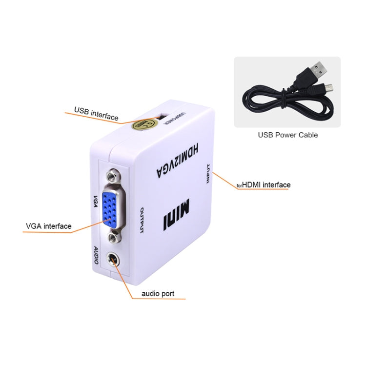 Mini HDMI to VGA Audio Converter by buy2fix