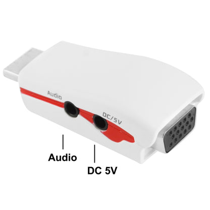 Full HD 1080P HDMI to VGA Adapter for Power and Audio by buy2fix