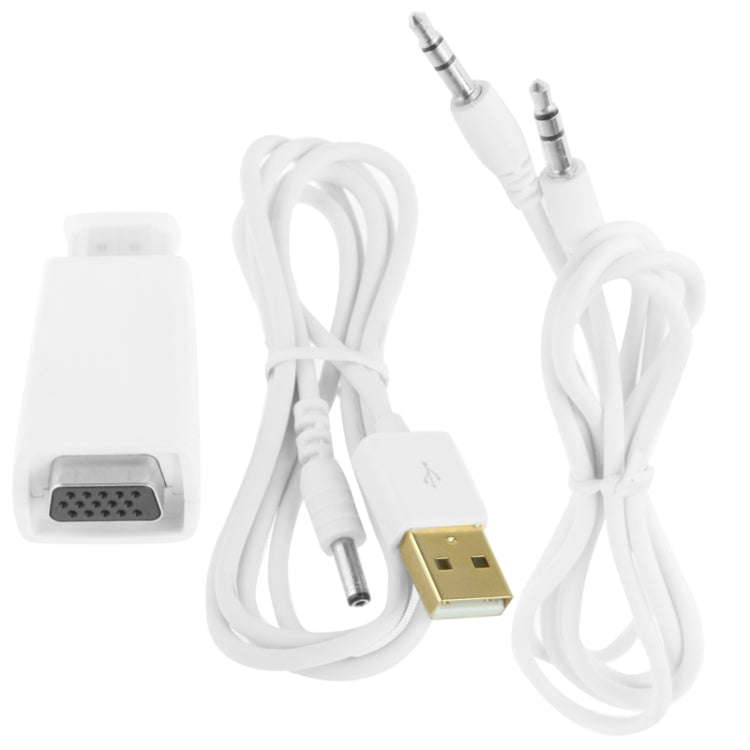 Full HD 1080P HDMI to VGA Adapter for Power and Audio by buy2fix