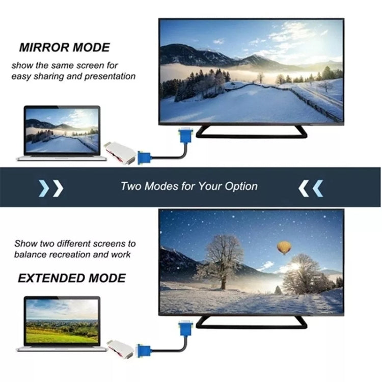 Full HD 1080P HDMI to VGA Adapter for Power and Audio by buy2fix