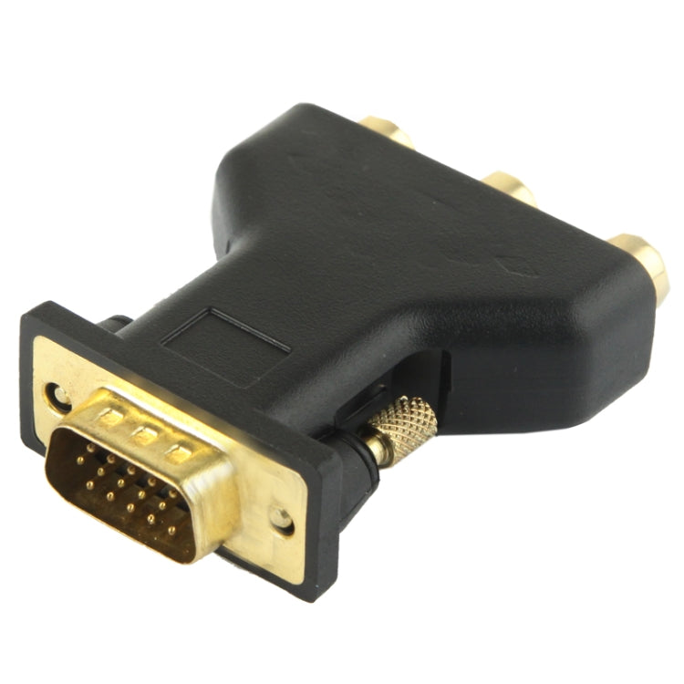 VGA 15 Pin Male to 3 RCA Component Female Adapter by buy2fix