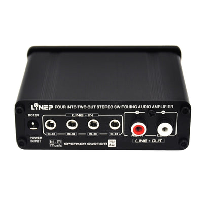 A926 Four-In Two-Out Signal Amplifying Switcher(Black) -  by buy2fix | Online Shopping UK | buy2fix