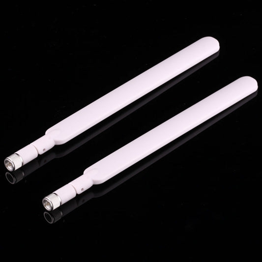 2 PCS B593 5dBi SMA Male 4G LTE Router Antenna(White) - SMA/RP-SMA Antenna by buy2fix | Online Shopping UK | buy2fix