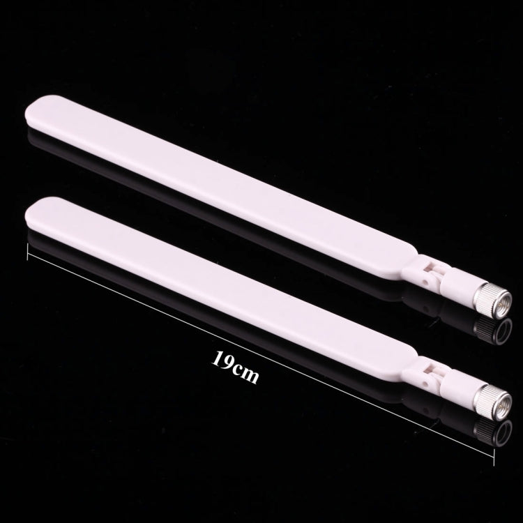 2 PCS B593 5dBi SMA Male 4G LTE Router Antenna(White) - SMA/RP-SMA Antenna by buy2fix | Online Shopping UK | buy2fix