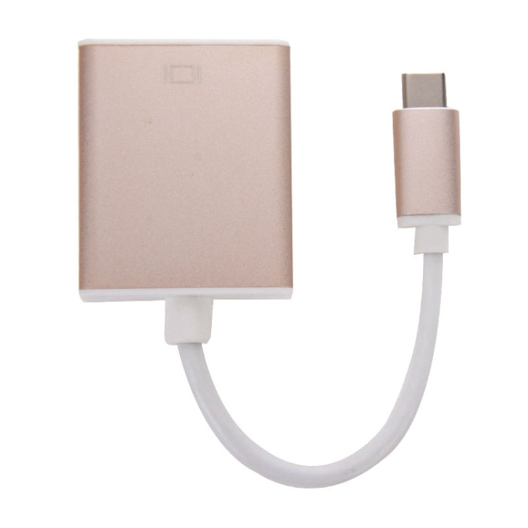 USB-C / Type-C 3.1 to VGA Multi-display Adapter Cable,Cable Length: About 10cm(Gold) by buy2fix
