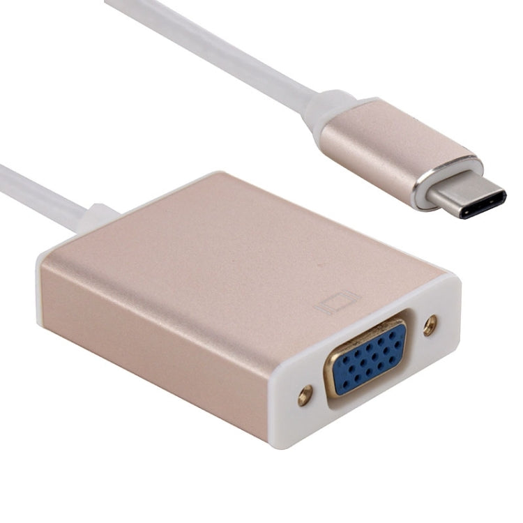 USB-C / Type-C 3.1 to VGA Multi-display Adapter Cable,Cable Length: About 10cm(Gold) by buy2fix